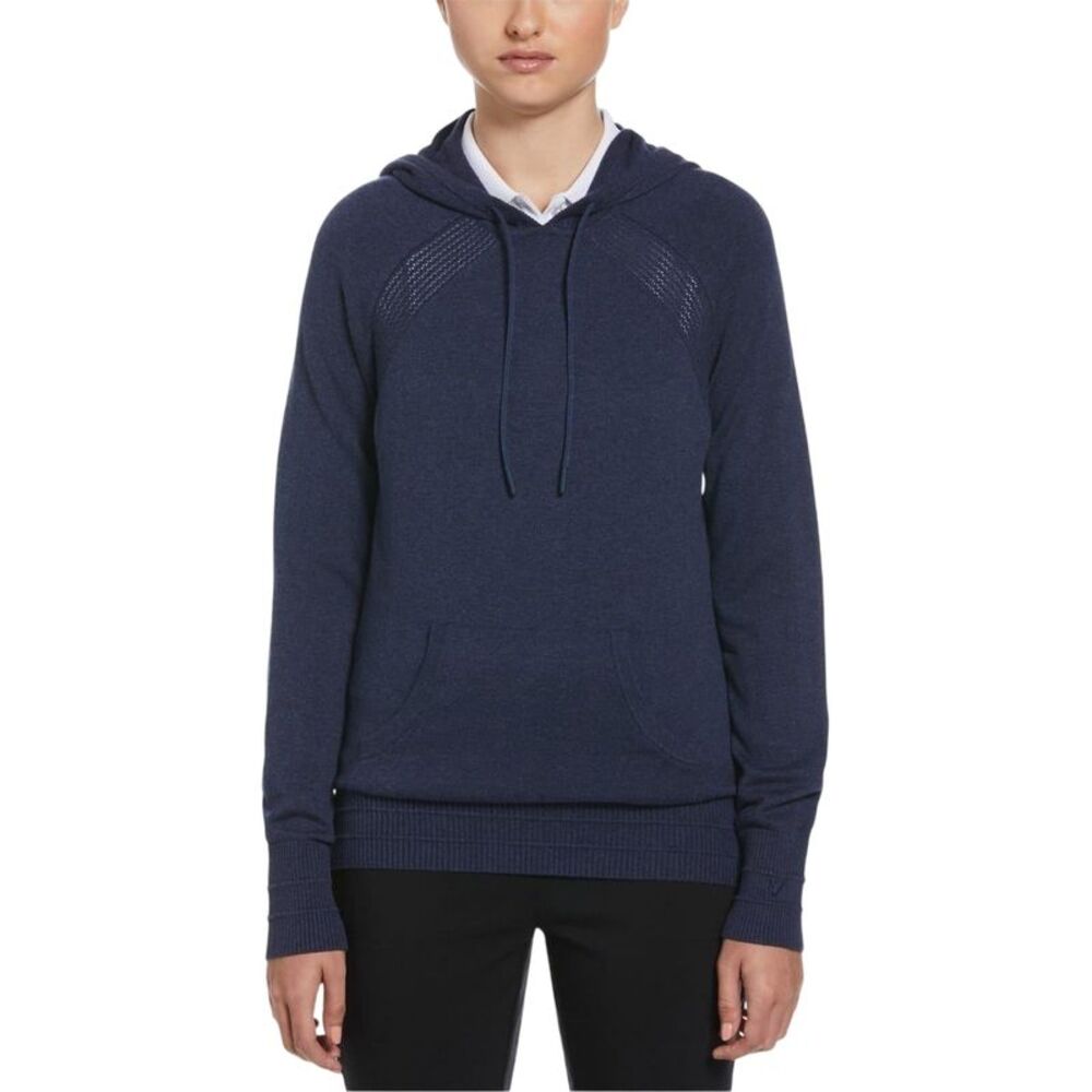 Callaway Womens/Ladies Plain Drawstring Hoodie / Navy Marl